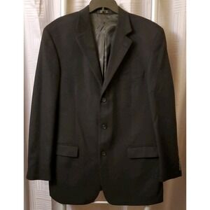 Andrew‎ Fezza Blazer Men's Black 100% Cashmere 3 Button Sz. 42L